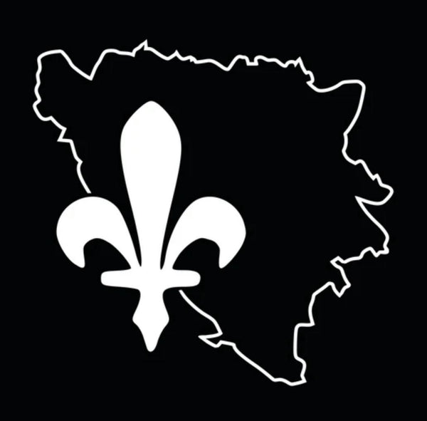 Bosnisches Landfläche + Lilienwappen