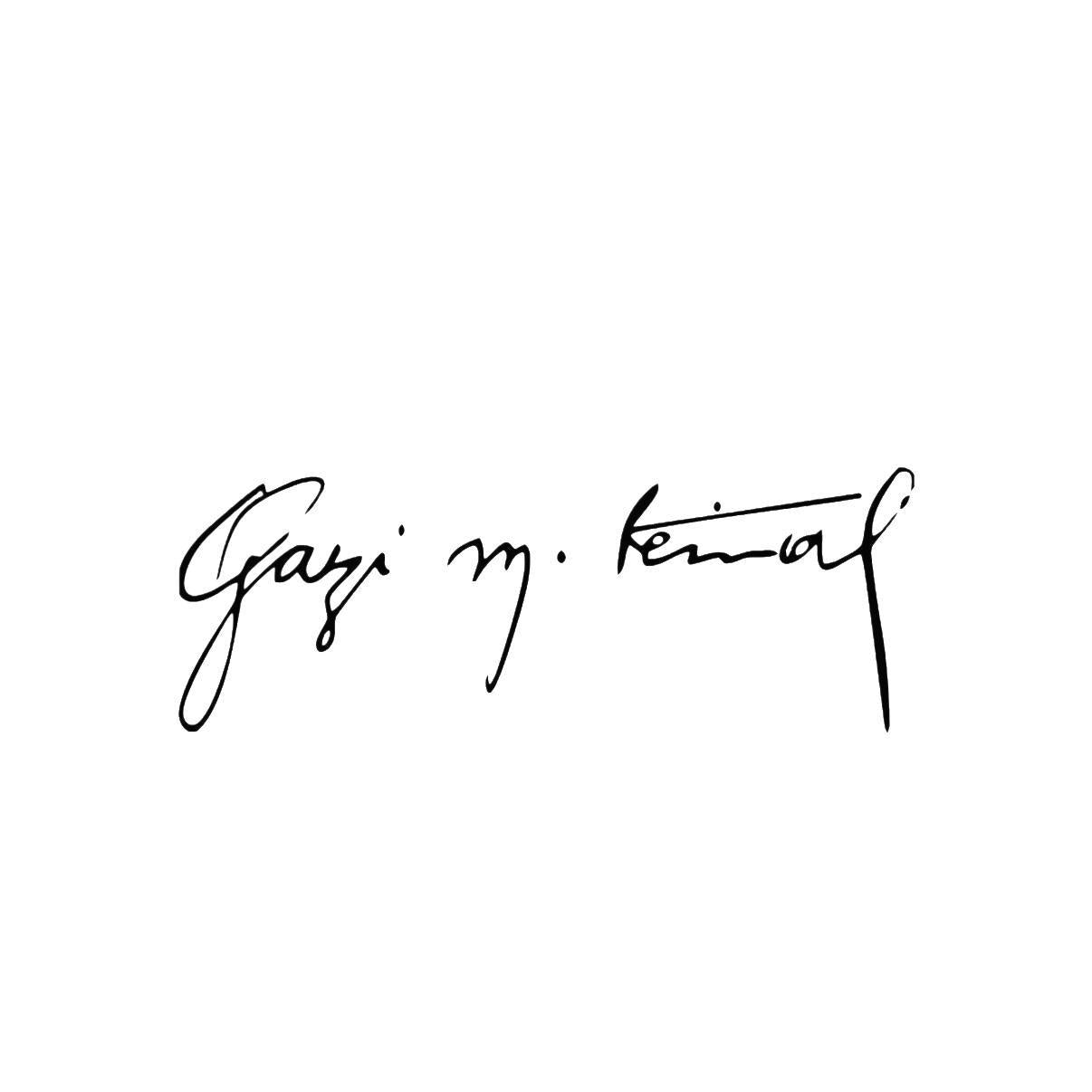 Gazi m. Kemal Unterschrift