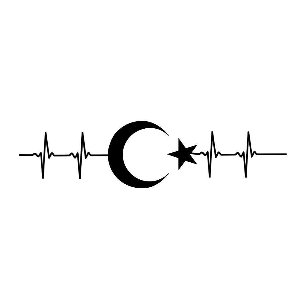 Halbmond & Stern Herzschlag